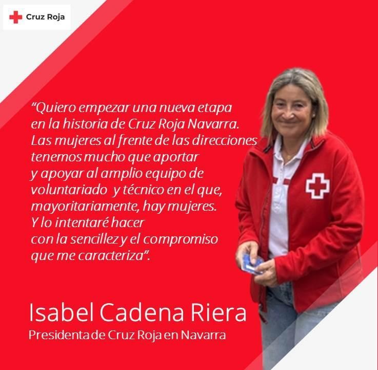 Foto de la presidenta de Cruz Roja Navarra